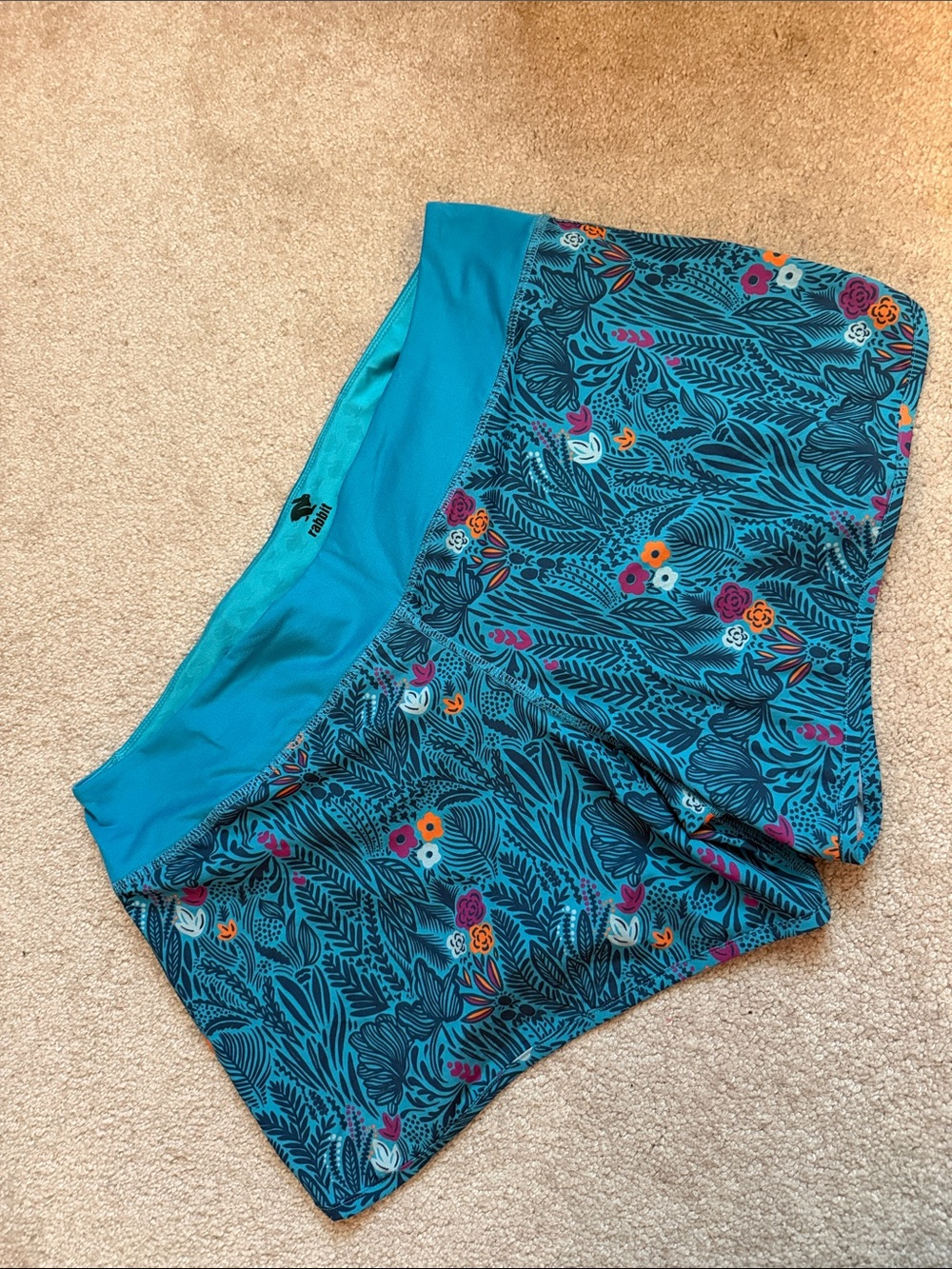 Rabbit Floral Print Shorts
